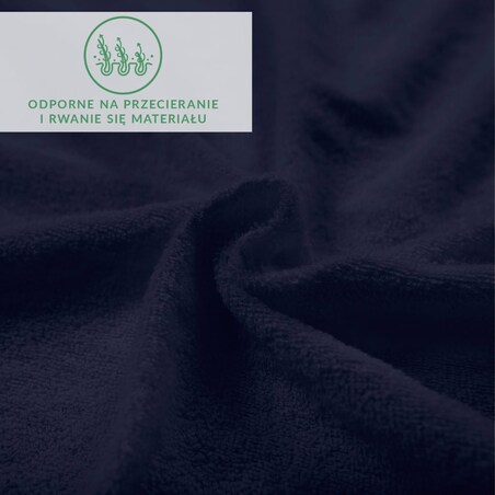 Prześcieradło frotte z gumką 200x220 kolor ciemny granat
