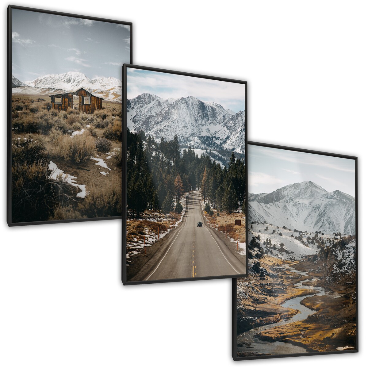 ZESTAW 3x Plakat Górskie KRAJOBRAZY 60x80cm