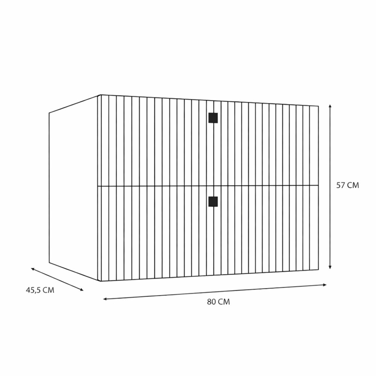 Szafka łazienkowa TIGO 80/2S KASZMIR