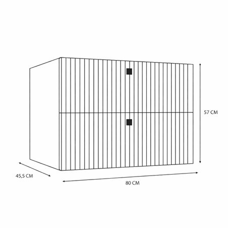 Szafka łazienkowa TIGO 80/2S KASZMIR