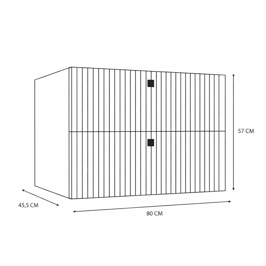 Szafka łazienkowa TIGO 80/2S KASZMIR