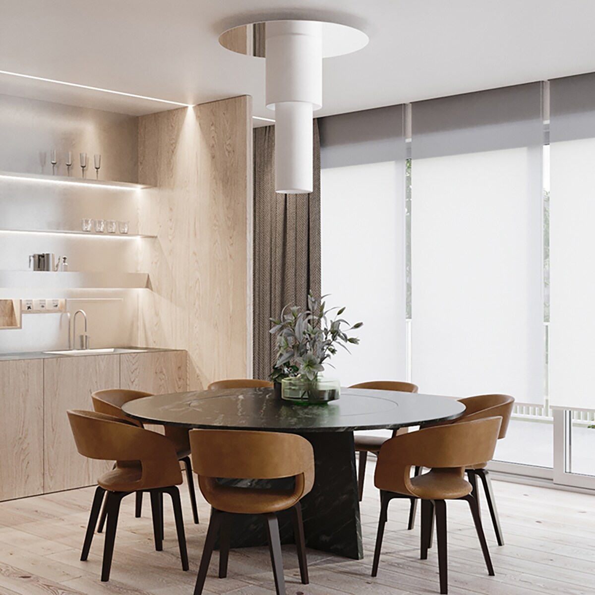 Plafon TVAROR biały