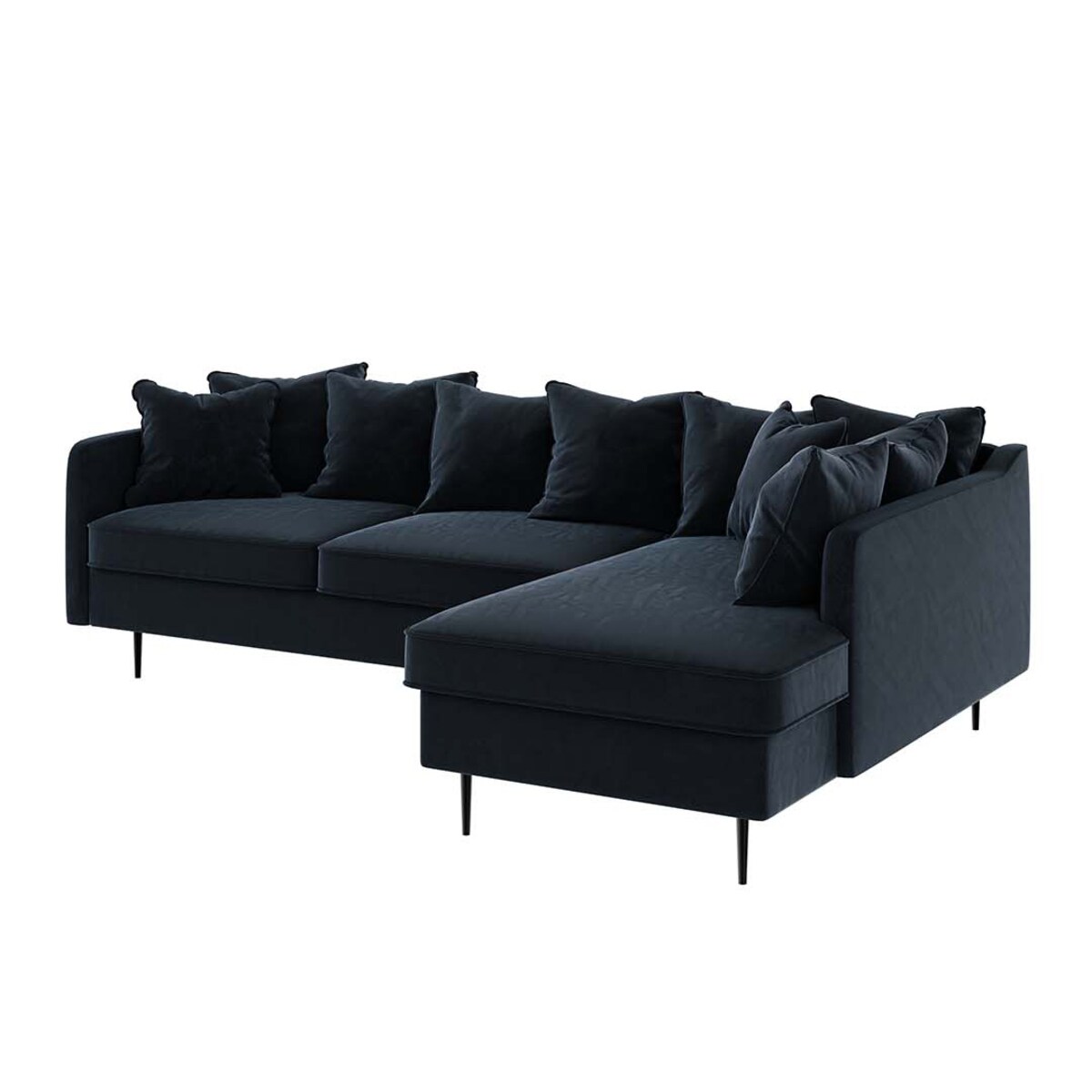 Esme Sofa narożna - ciemnoniebieska