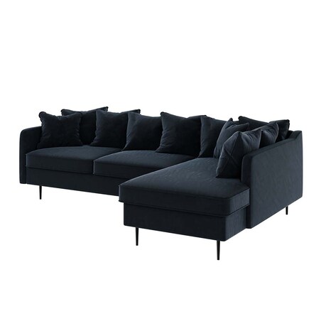 Esme Sofa narożna - ciemnoniebieska