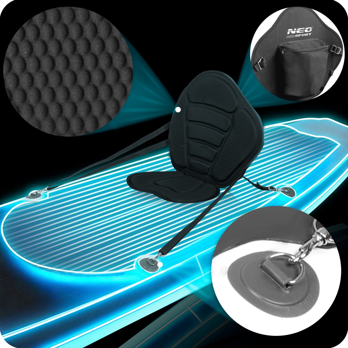 Deska SUP do pływania pompowana Paddle Reefbreak 350cm Neo-Sport ZESTAW