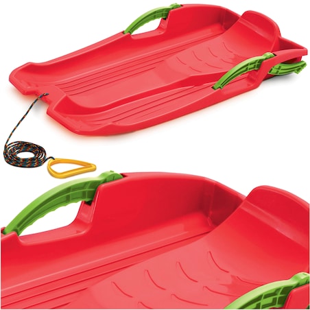 Sanki Bobslej Z Hamulcami Na Śnieg Hornet Ślizg Dla Dzieci Czerwone