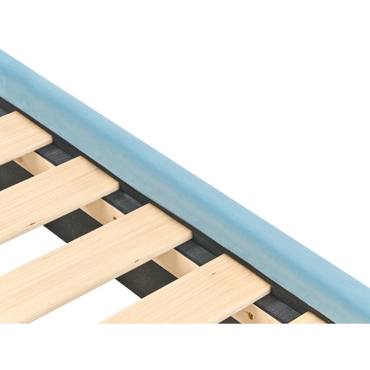 Łóżko dziecięce Miś Welur MAILLES 90 x 200 cm Niebieski