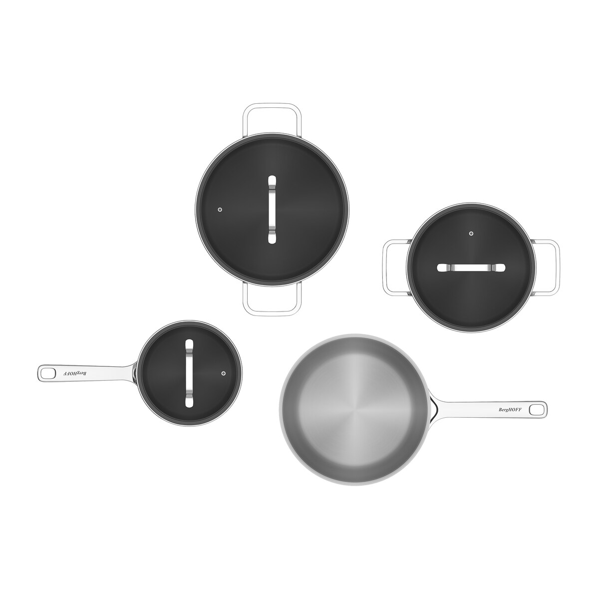 Zestaw garnków Helix ze stali nierdzewnej 7-el BergHOFF