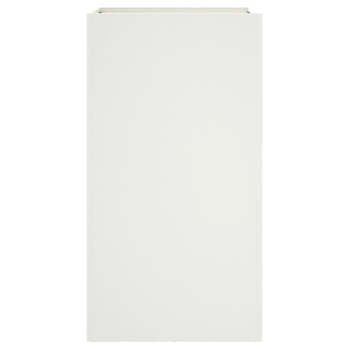 vidaXL Donica, biała, 42x38x75 cm, stal