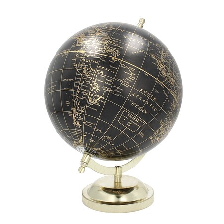 Dekoracja Globe Black 28 cm, 23x20x28 cm