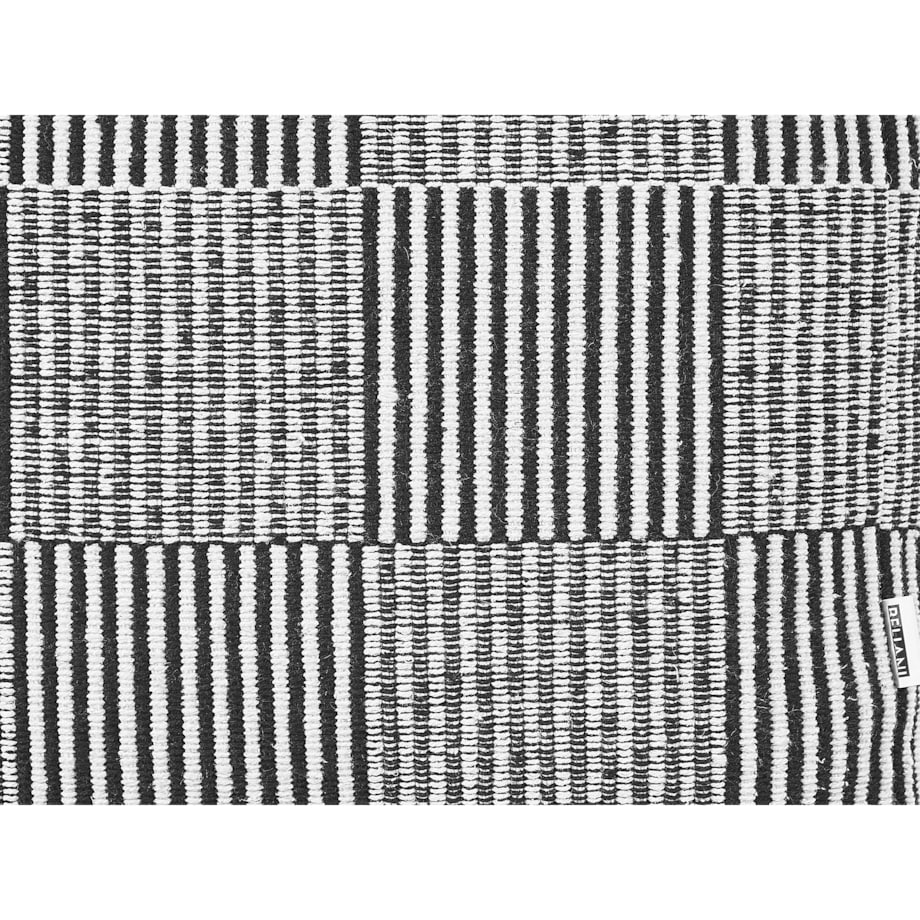Puf bawełniany 40 x 40 x 40 cm czarno-biały PANDRAN