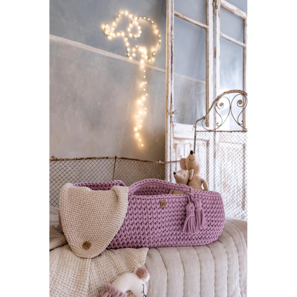 Kocyk Sensoryczny dla Noworodka- Beżowy - 70x50cm