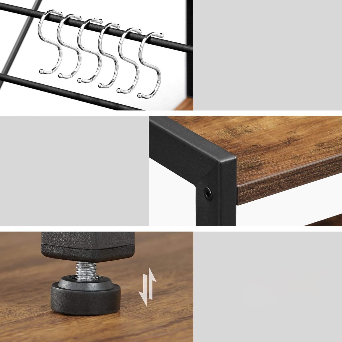 Szafka Kuchenna Wyspa, Regał Brązowy