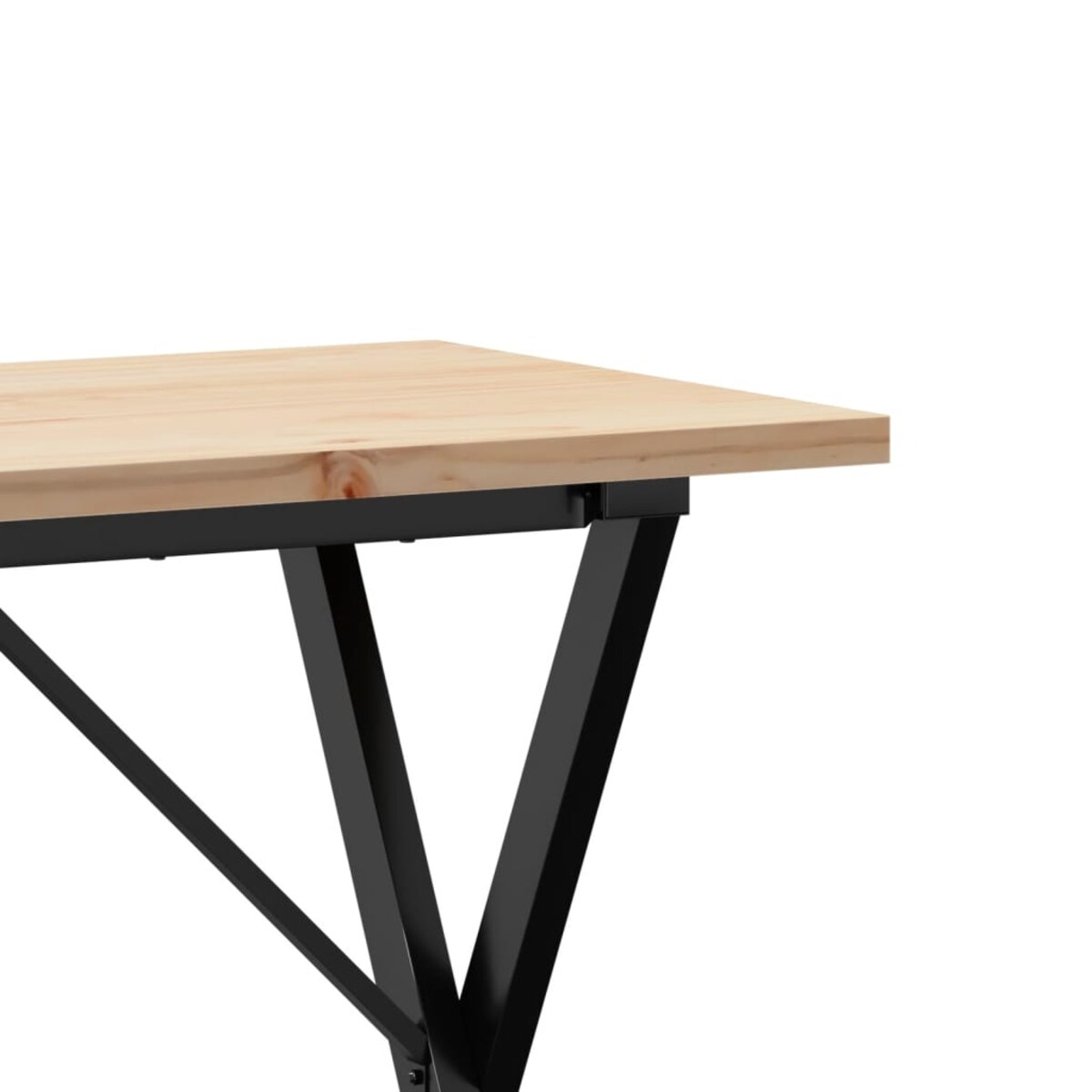 vidaXL Stół jadalniany z nogami w kształcie litery X, 100x50x75,5 cm