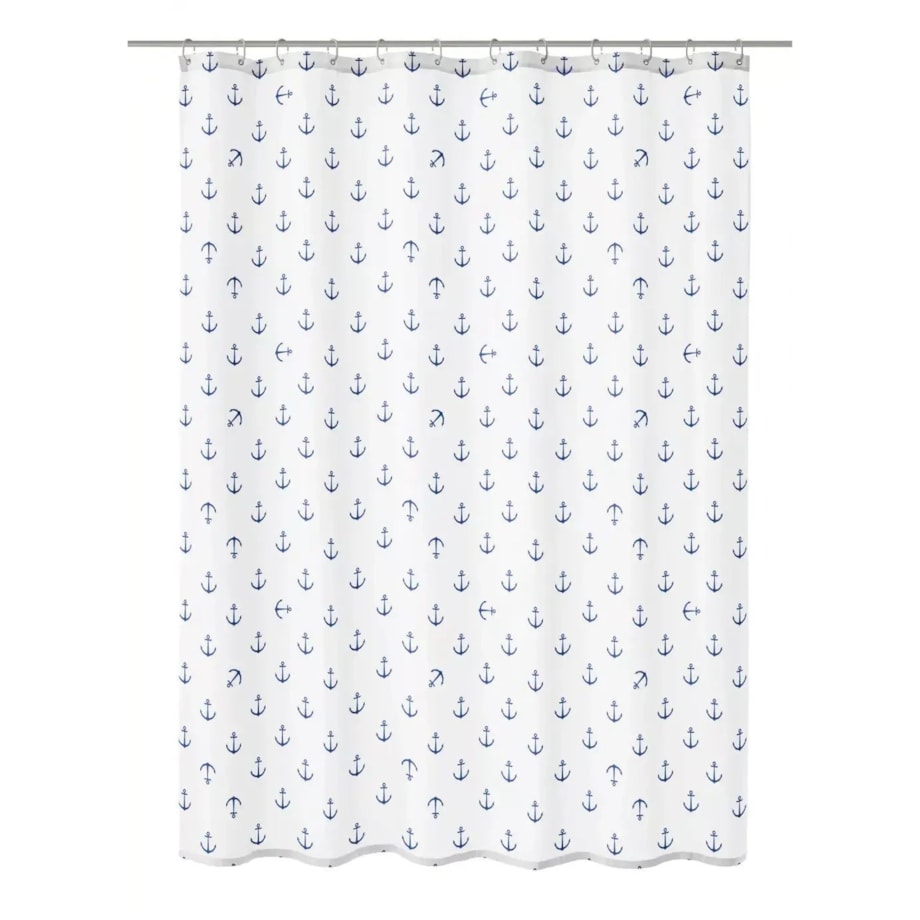 Kleine Wolke Anchor Tekstylna Zasłona prysznicowa niebieski 180x180 cm