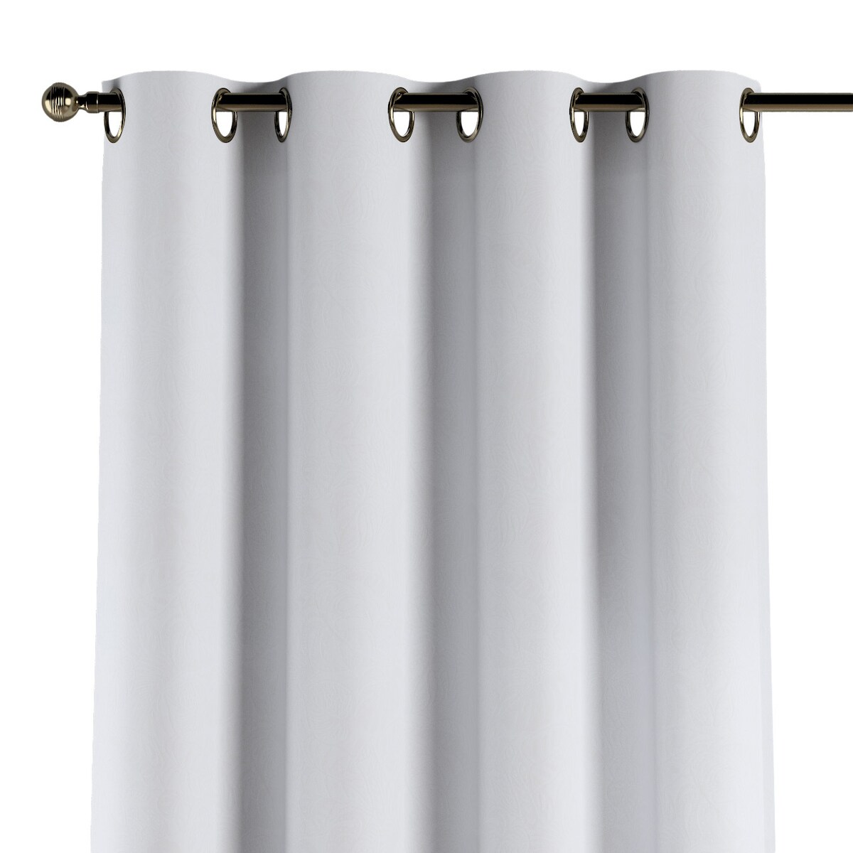 Zasłona na kółkach 1 szt. 130x245 biały, motyw roślinny