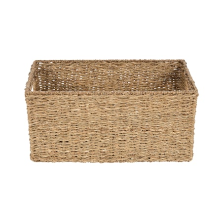 Zestaw 2 koszy z trawy morskiej jasny DONGHA