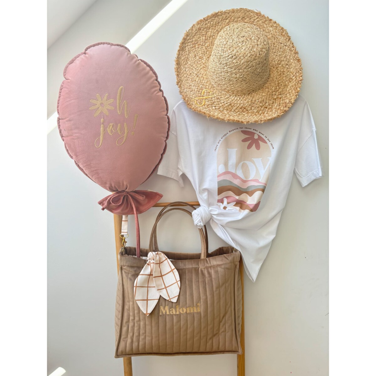 Pikowana torba do wózka Latte