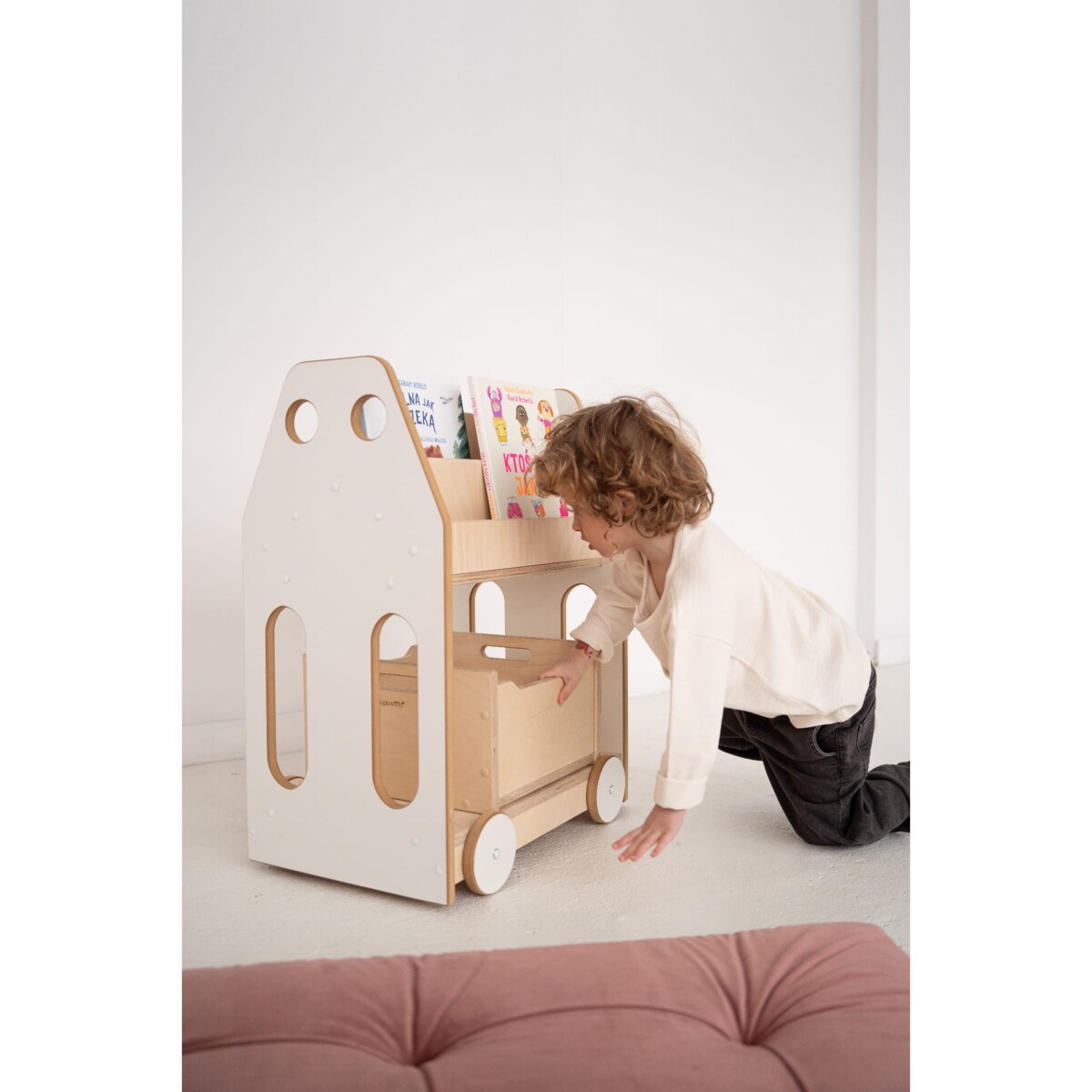 Duży BOX drewniana skrzynka na zabawki i inne cuda