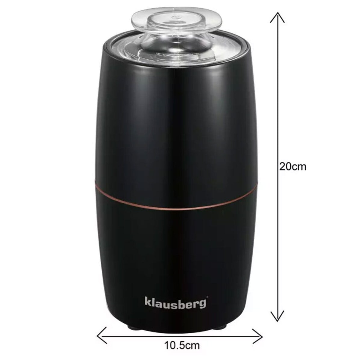 Młynek elektryczny do kawy czarny KLAUSBERG