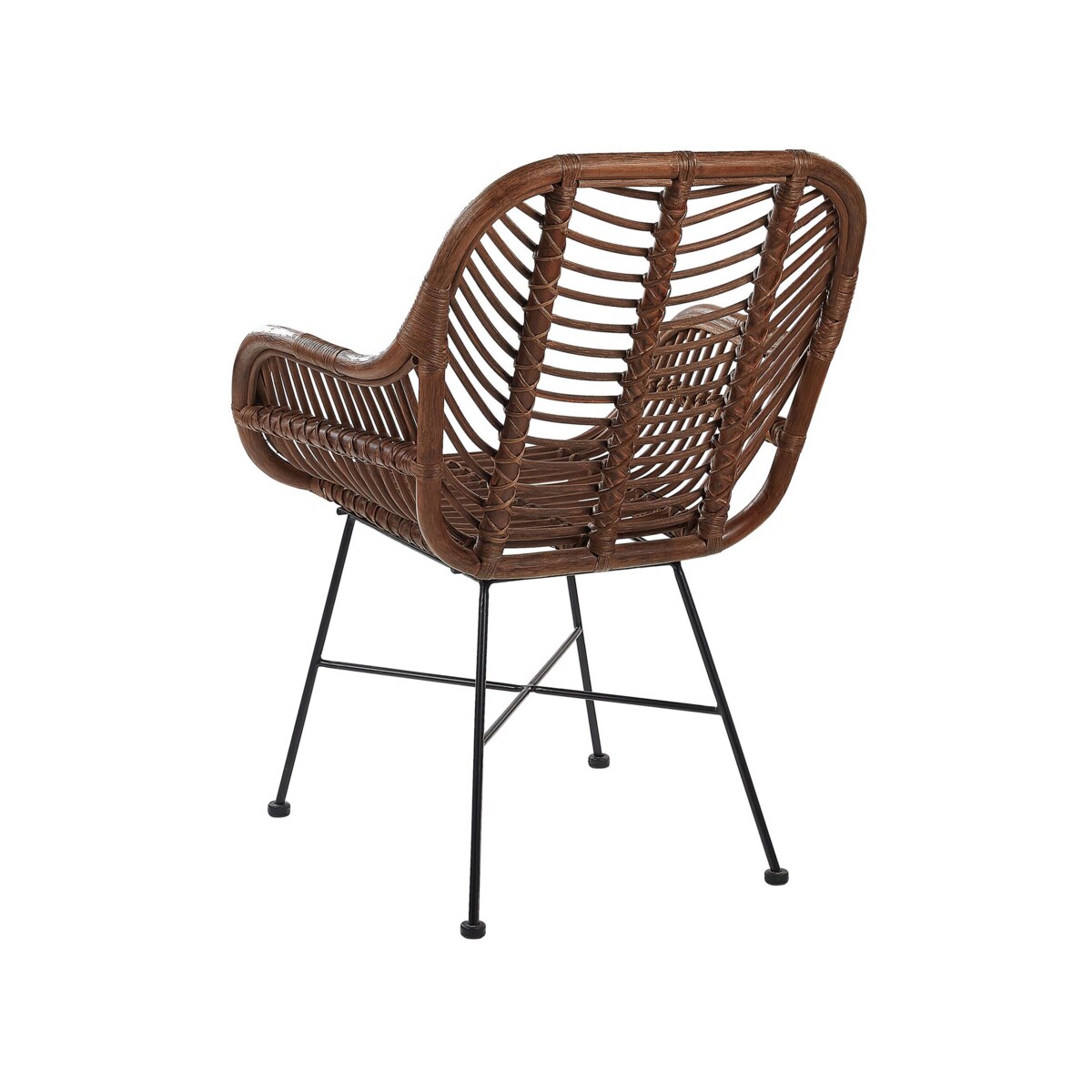 Krzesło rattanowe brązowe CANORA