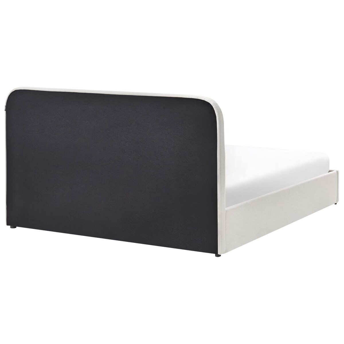 Łóżko z pojemnikiem CHALLANS 160 x 200 cm Złamana biel