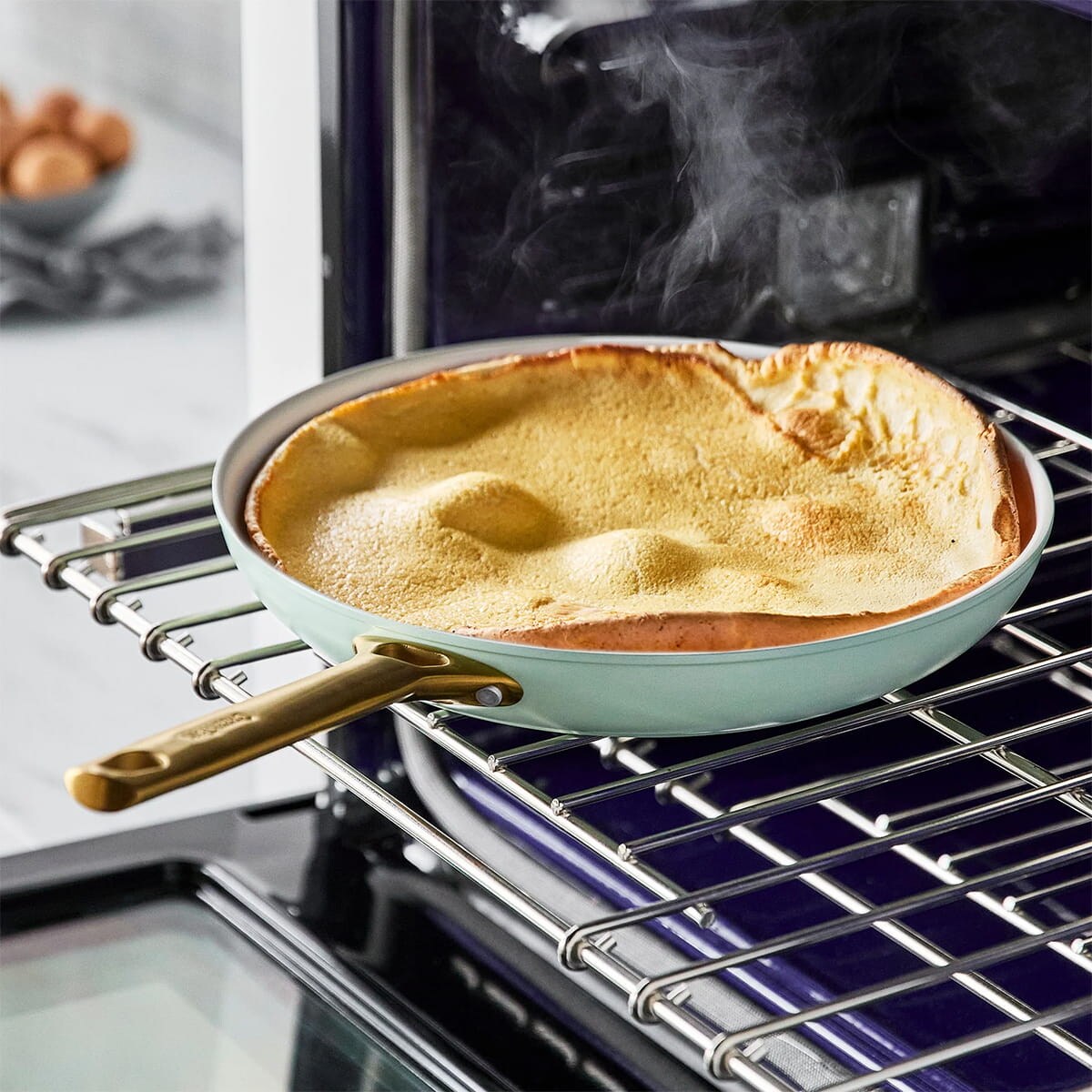 Patelnie ceramiczne PADOVA 20 i 28 cm Mint Blue / GreenPan