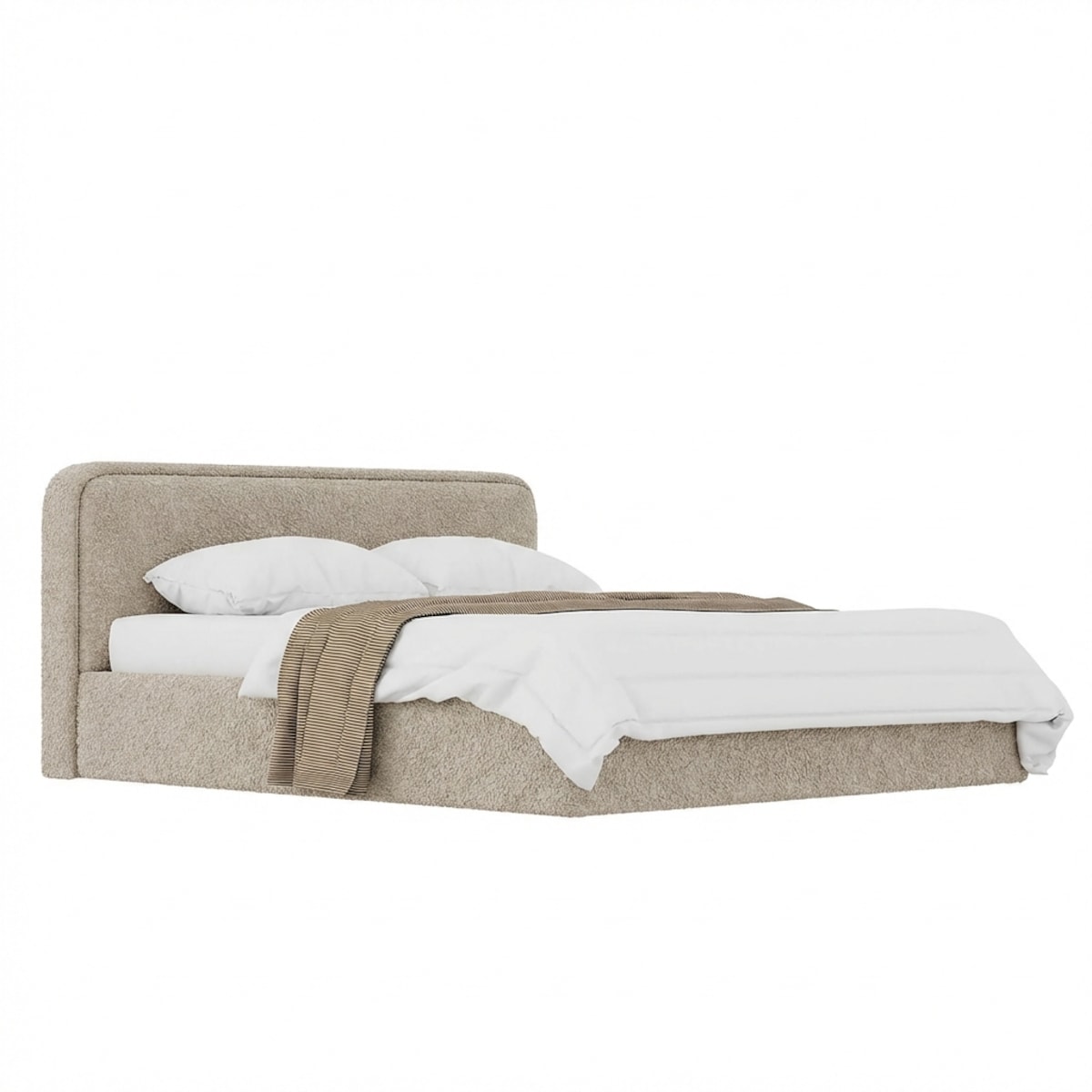 Łóżko Tapicerowane Grand 120X200 Stelaż Pojemnik Na Pościel Loop 03