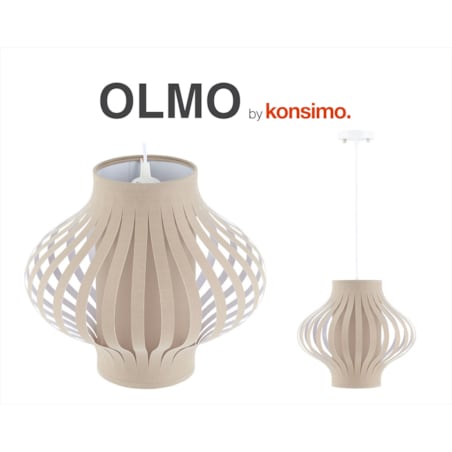 Konsimo OLMO Lampa wisząca, biały/beżowy