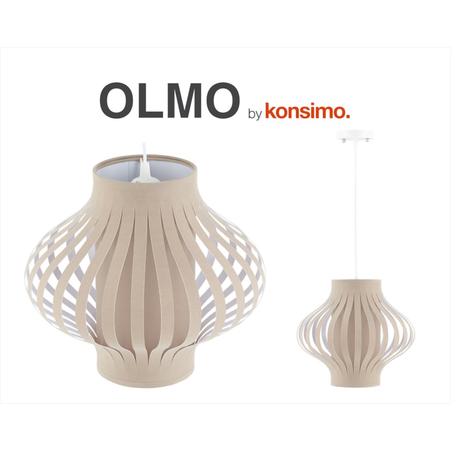 Konsimo OLMO Lampa wisząca, biały/beżowy