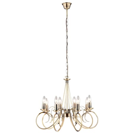 Żyrandol LAMPA wisząca TRUNCATUS 69003-8 Globo klasyczna OPRAWA świecznikowy zwis na łańcuchu mosiądz