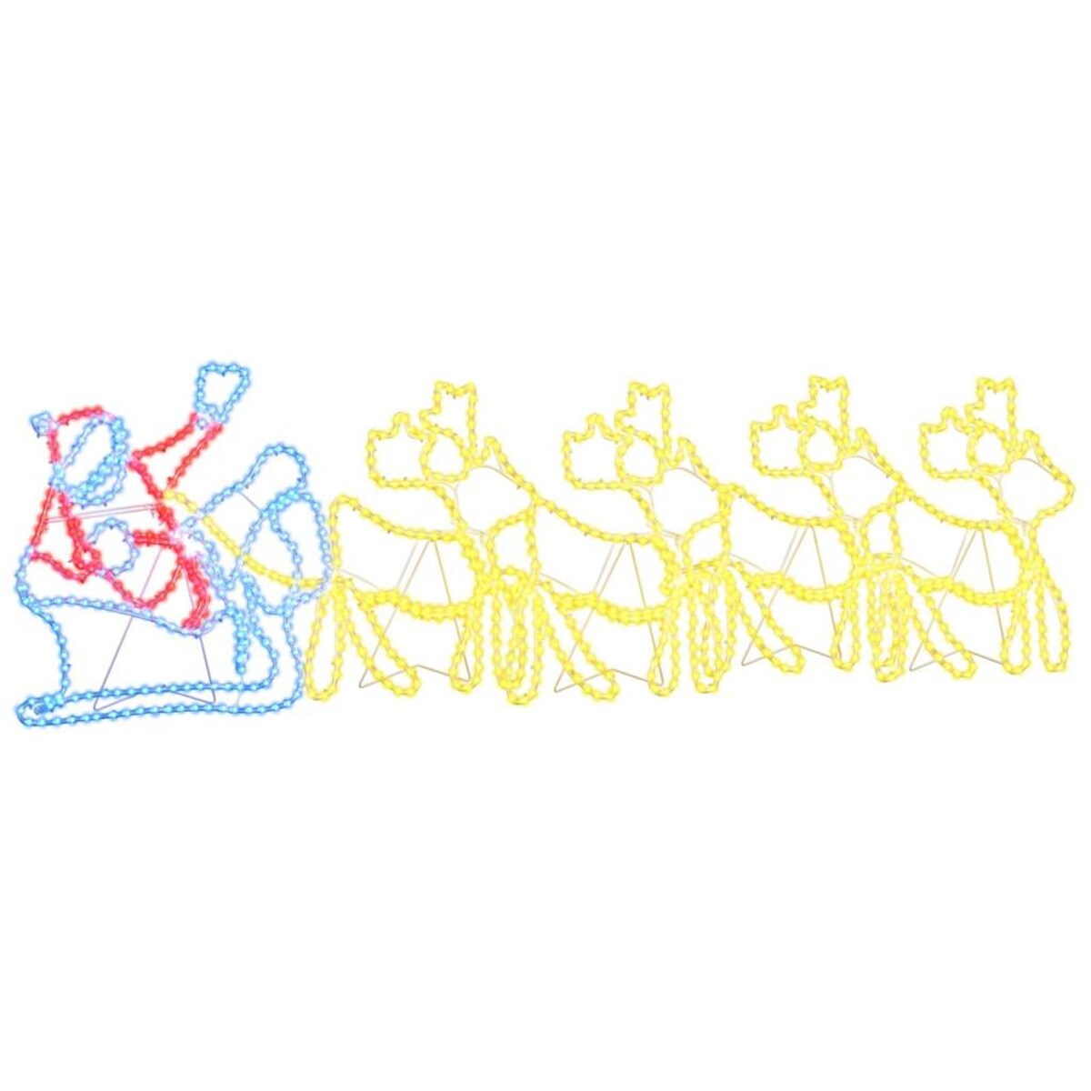 vidaXL Dekoracja świąteczna Wielokolorowe 69 x 79 cm PVC