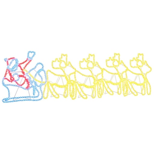 vidaXL Dekoracja świąteczna Wielokolorowe 69 x 79 cm PVC