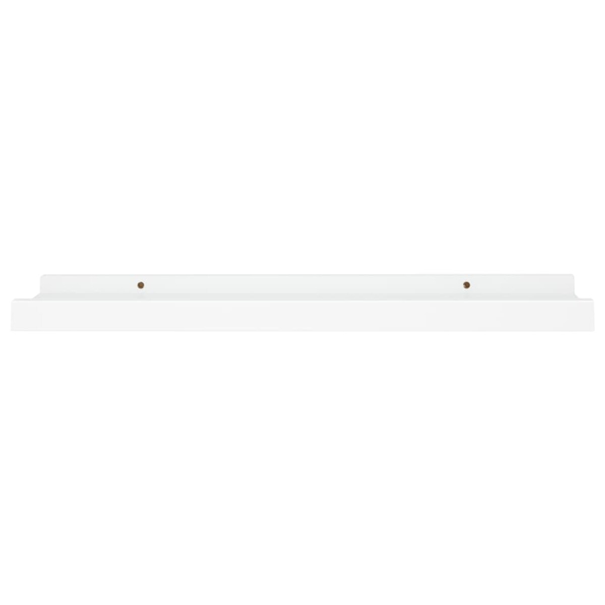 vidaXL Półki ścienne na zdjęcia, 2 szt., białe, 40x9x3 cm, MDF