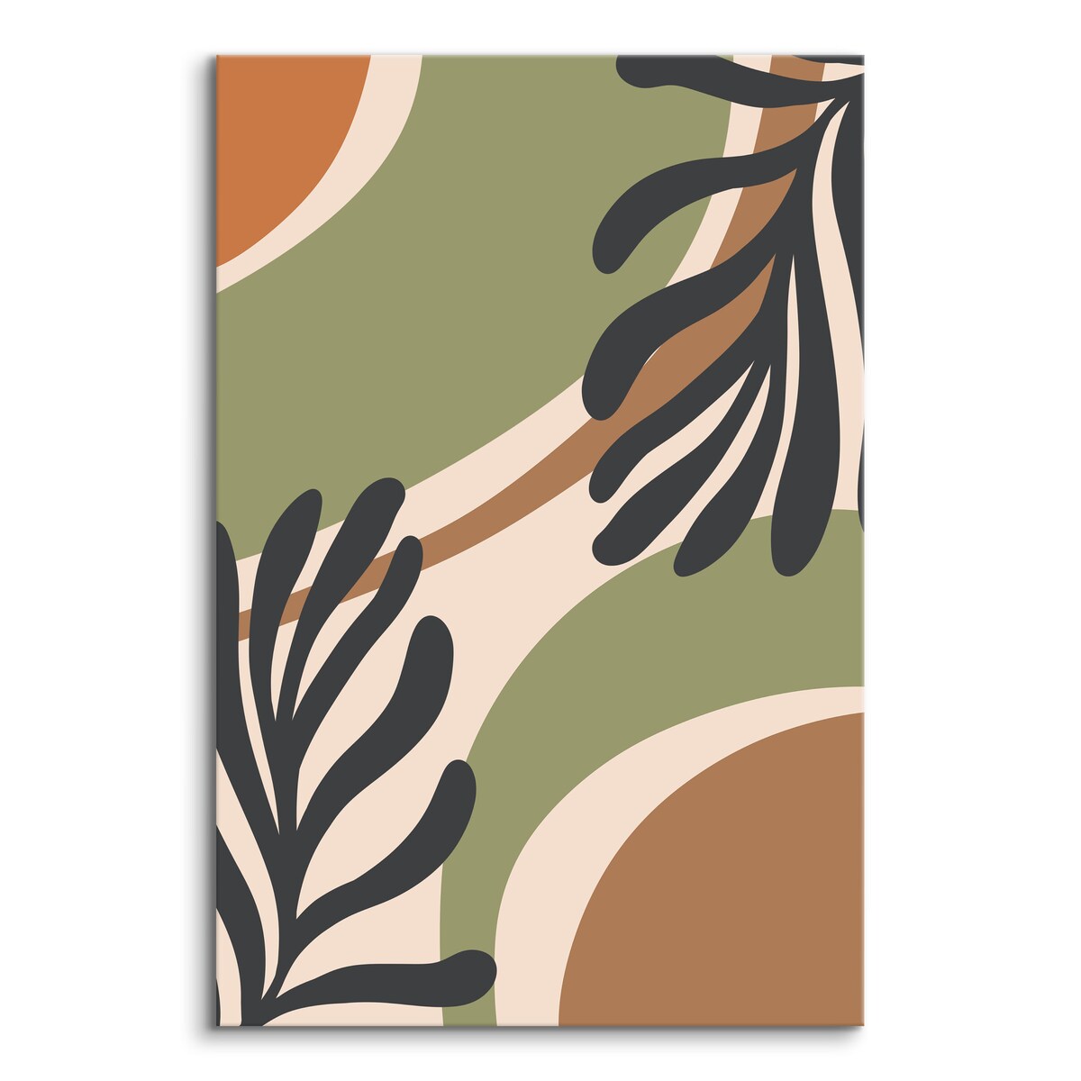 Obraz Abstrakcyjne Liście W Stylu Boho 30x40cm