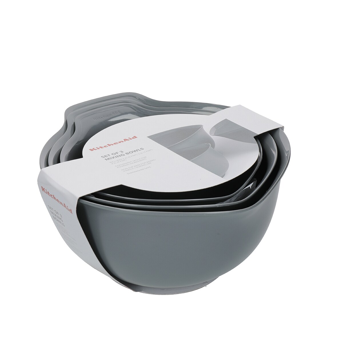 KitchenAid miski kuchenne 3 szt. Charcoal Grey