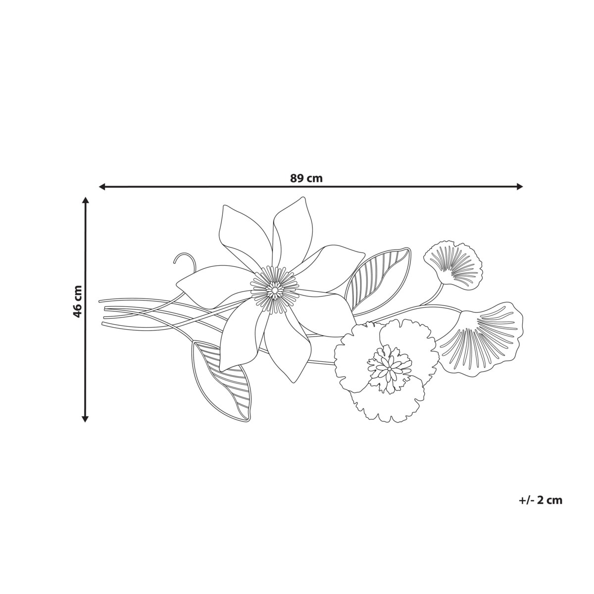 Dekoracja ścienna złota EUROPIUM