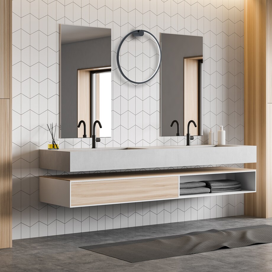 Pierścieniowy kinkiet ścienny Saturno ML8850 Milagro LED 25W 4000K IP44 czarny