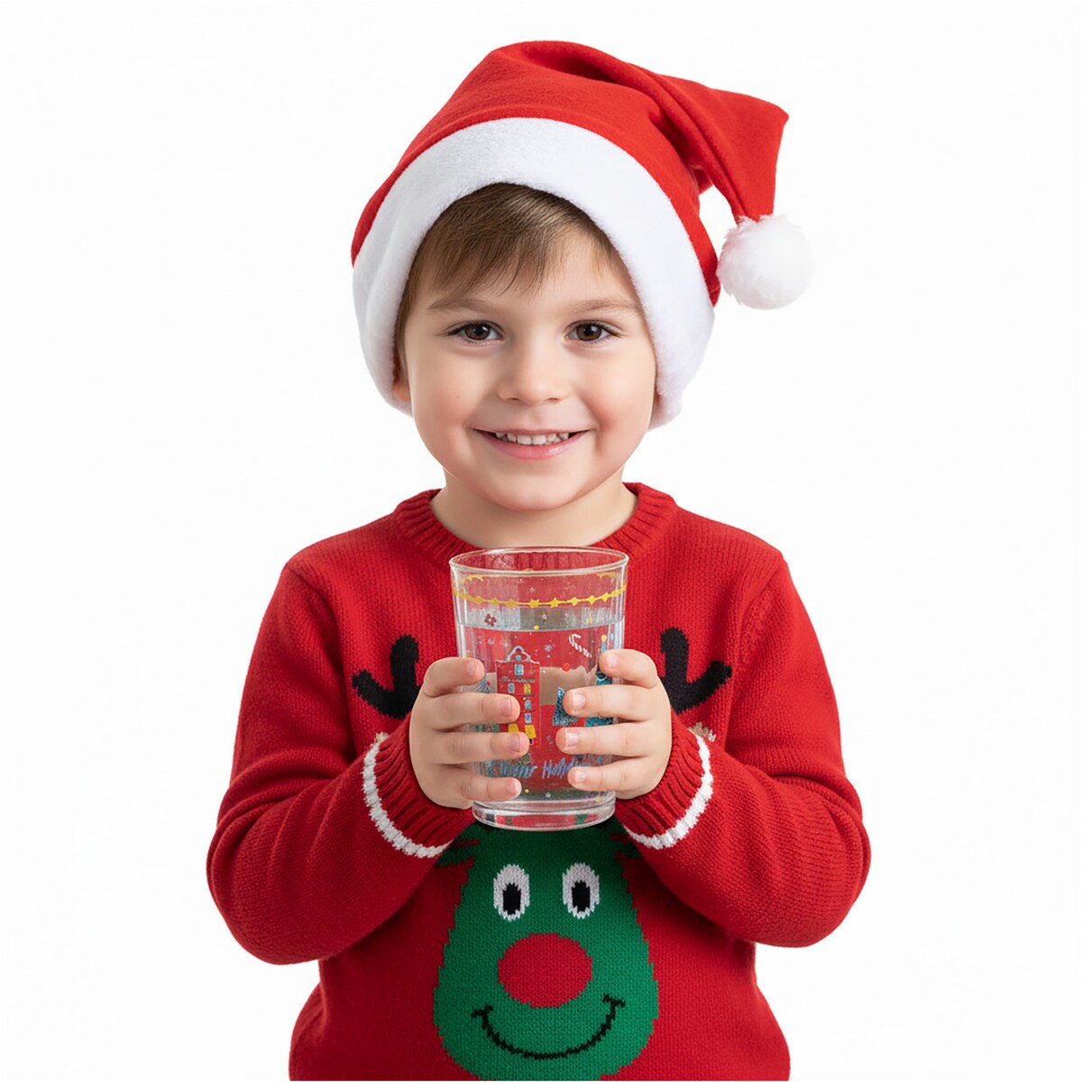 Szklanki Świąteczne Do Napojów Szklany Kubek Świąteczna Na Prezent 500 Ml