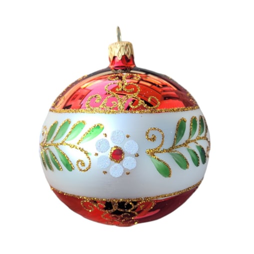 Bombka szklana 4 szt. POPOLARE Ø 100 mm