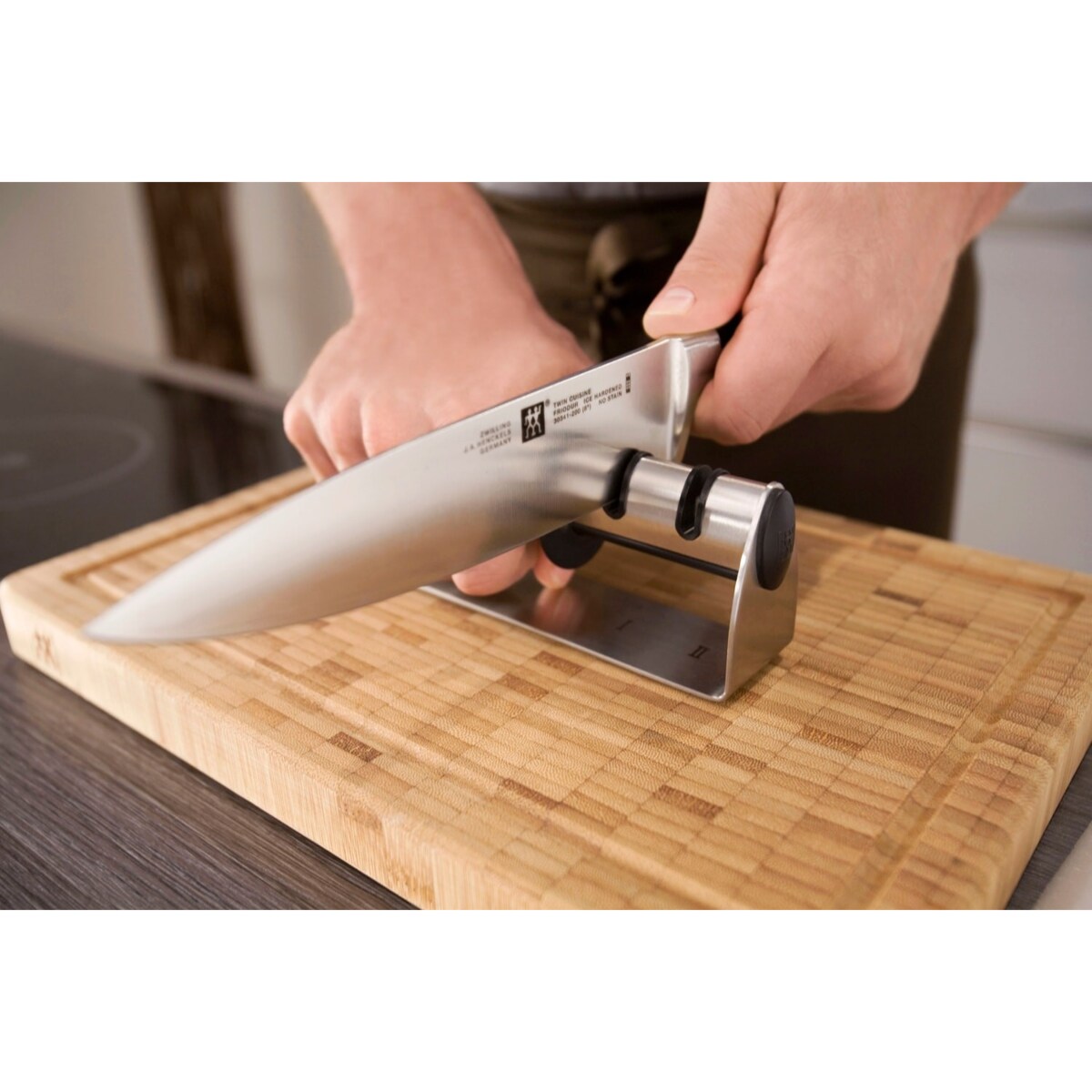 Stalowo-ceramiczna podwójna ostrzałka krążkowa Zwilling