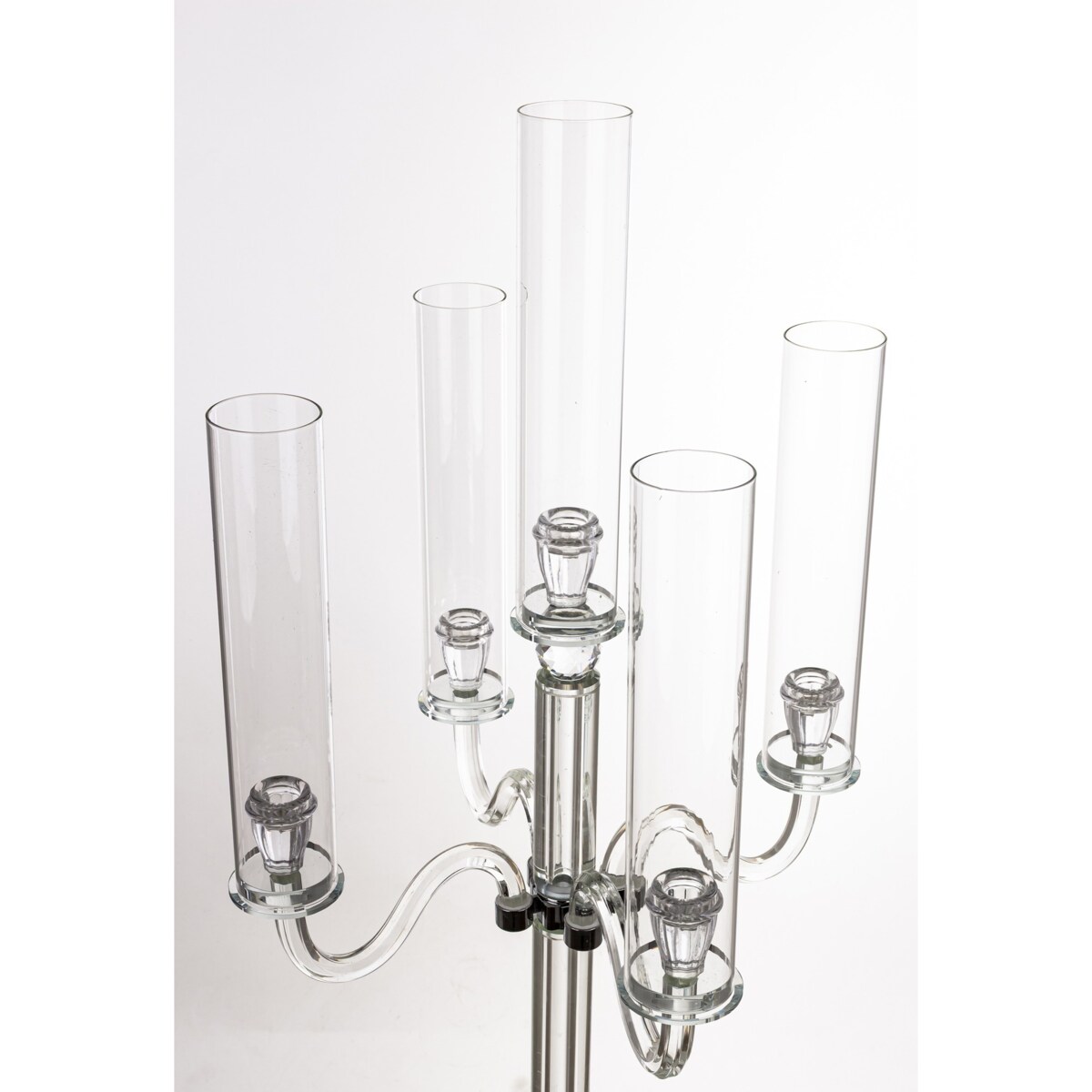 Świecznik szklany 5 ramienny 94x41x41 cm KANDELORO