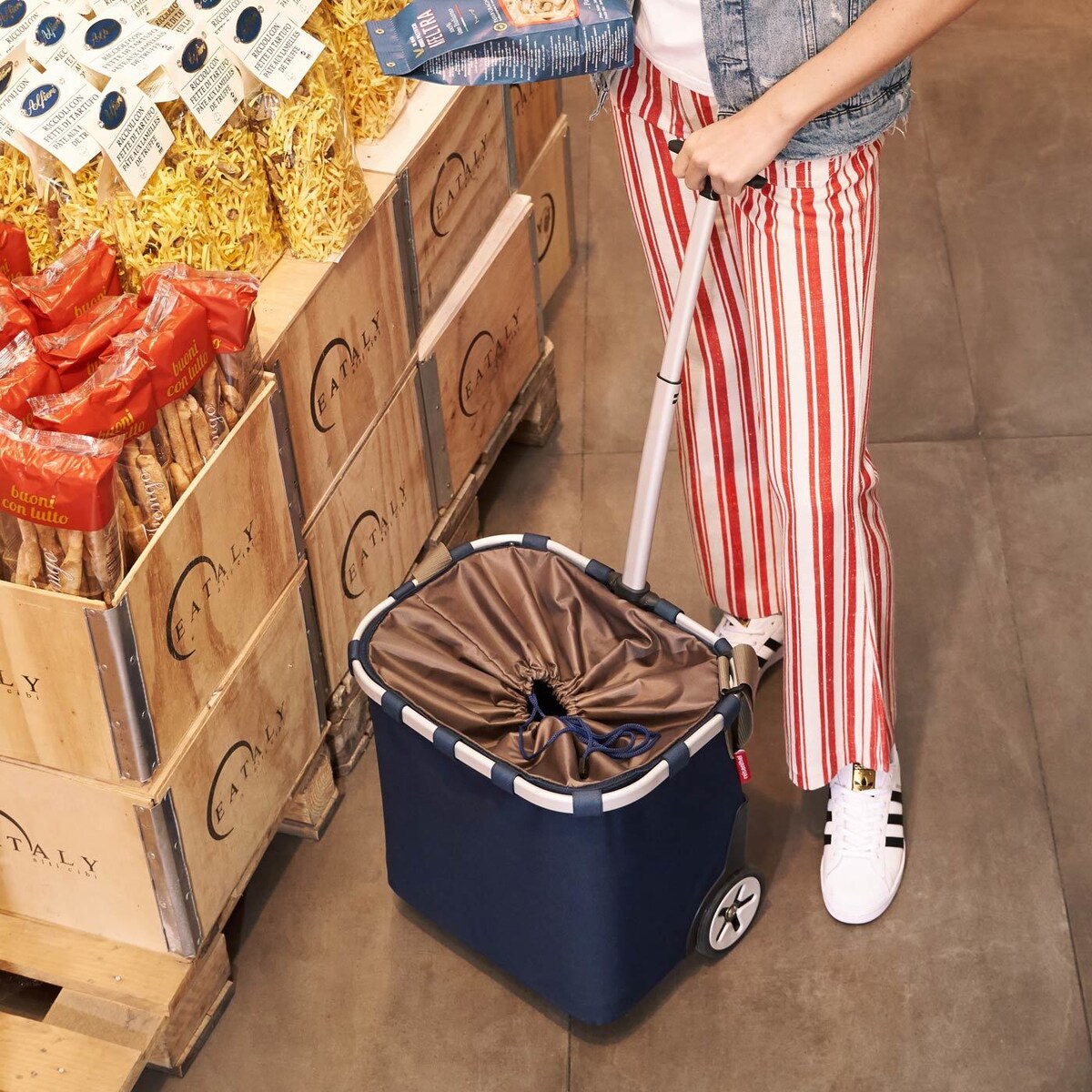 Carrycruiser dark blue - wózek na zakupy, 40 l