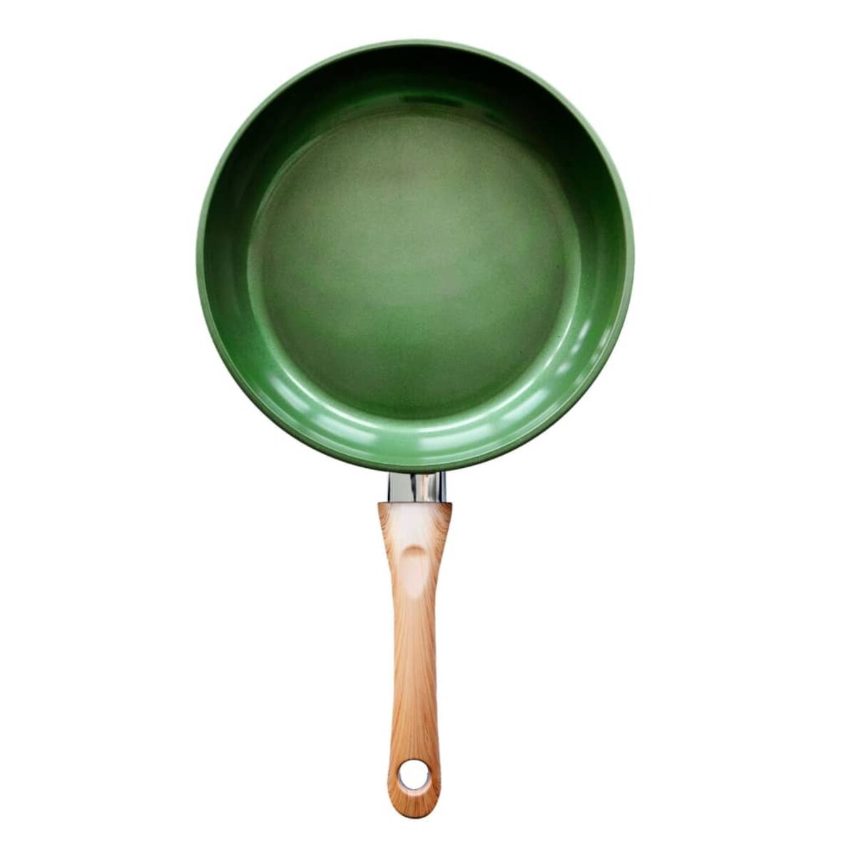Just Vegan Patelnia ECO CeraVegan, 24 cm, aluminiowa, zielona