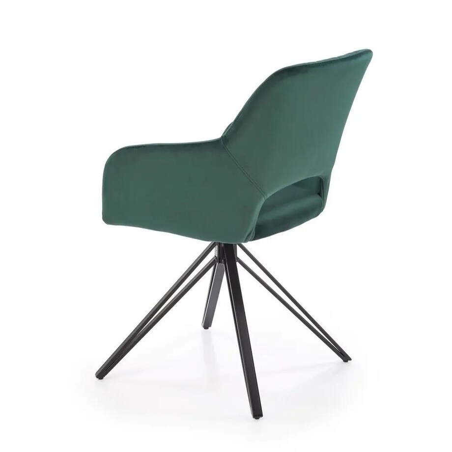 Krzesło tapicerowane K535 zielone obracane