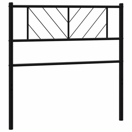 vidaXL Metalowe wymienne wezgłowie, czarne, 100 cm