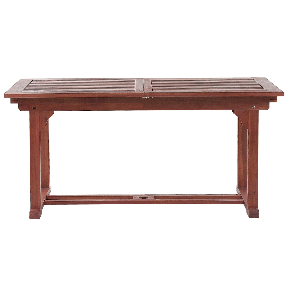 Stół ogrodowy rozkładany TOSCANA 160/220 cm 90 cm Drewno akacjowe Ciemnobrązowy