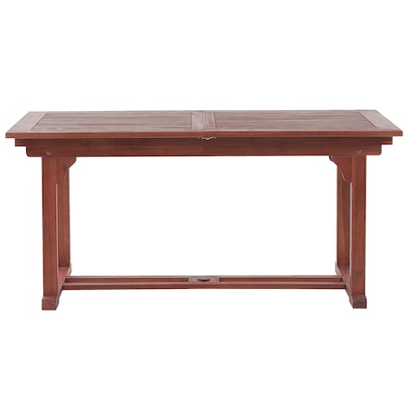 Stół ogrodowy rozkładany TOSCANA 160/220 cm 90 cm Drewno akacjowe Ciemnobrązowy
