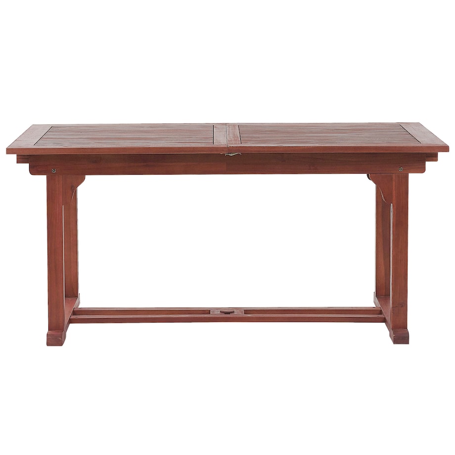 Stół ogrodowy rozkładany TOSCANA 160/220 cm 90 cm Drewno akacjowe Ciemnobrązowy