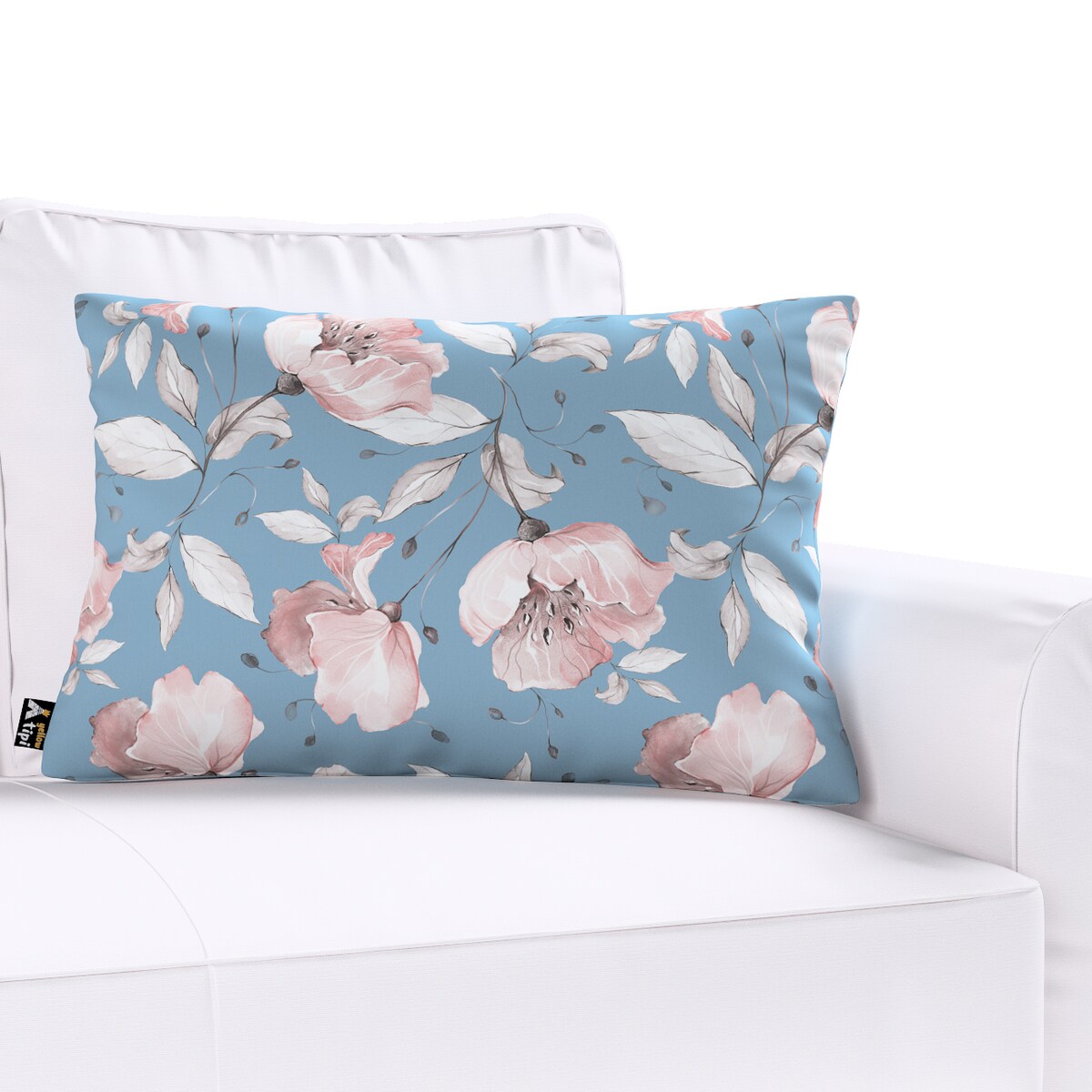 Poszewka Milly prostokątna 60x40 niebiesko-różowy